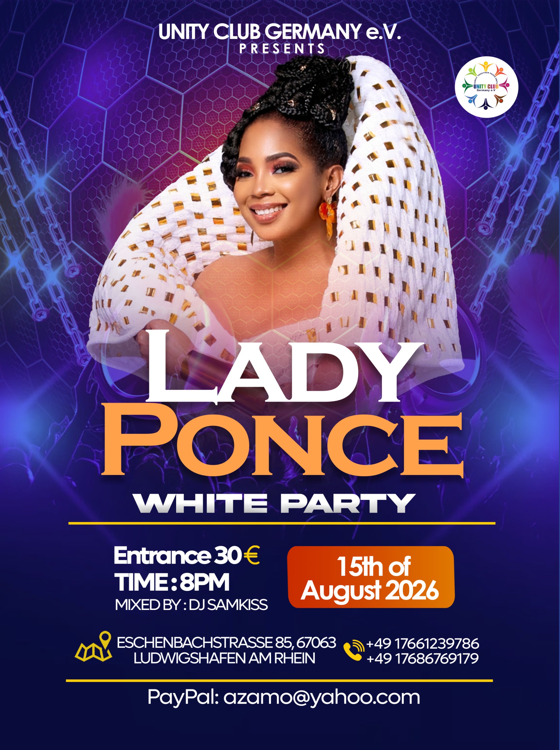 Lady Ponce White Party in Ludwigshafen