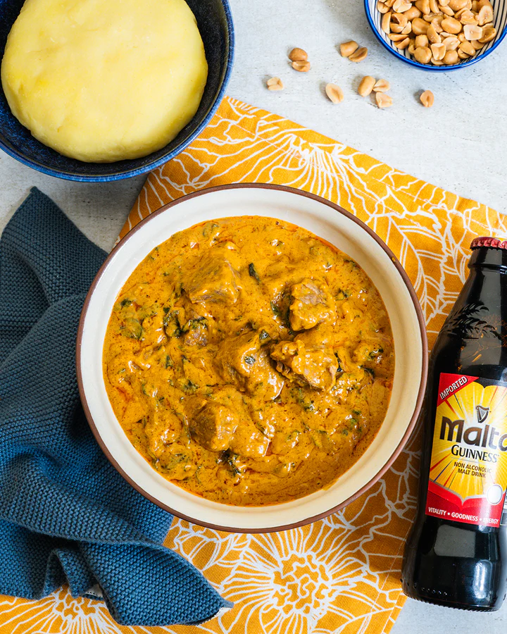 Fufu avec sauce arachide