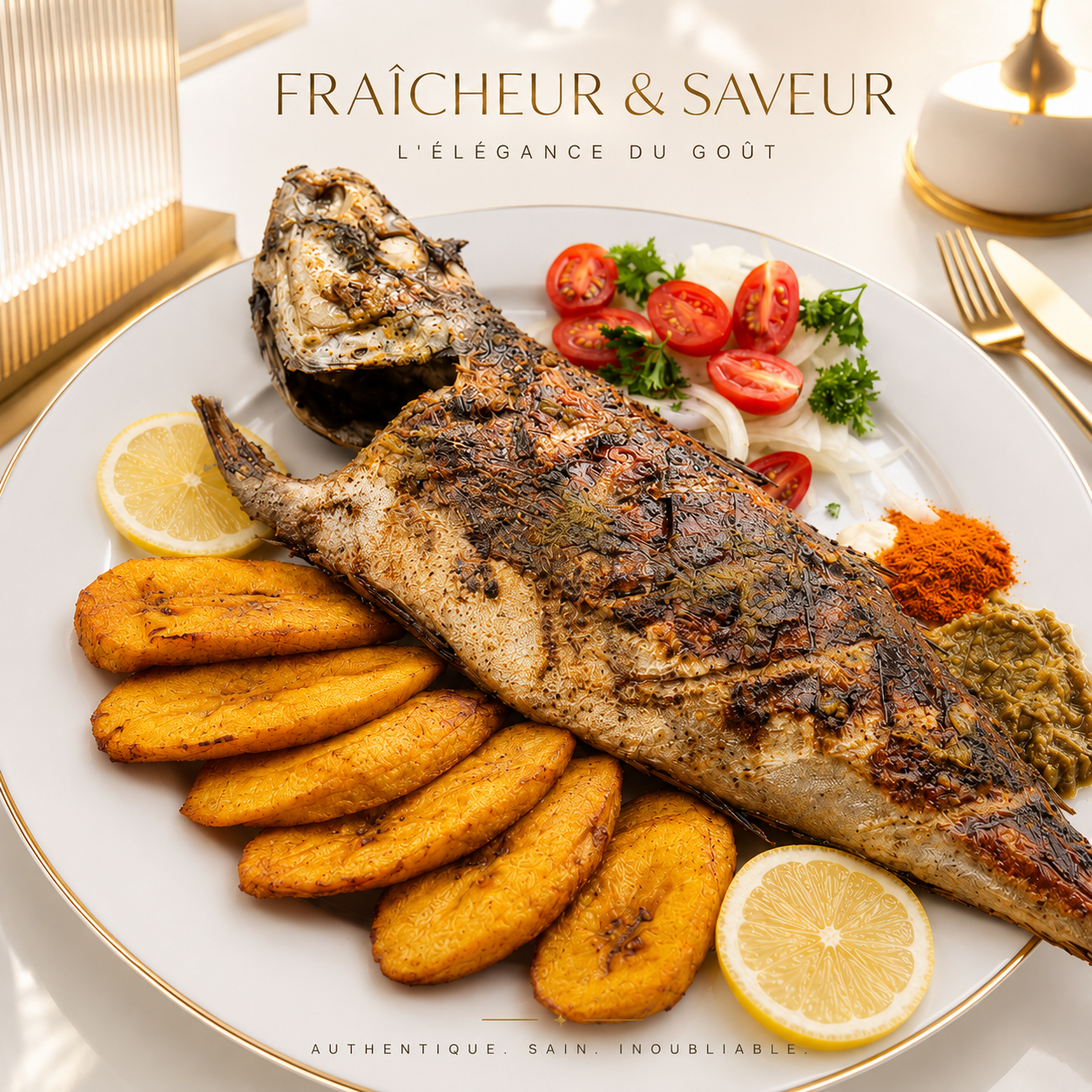 POISSON MAQUEREAU / TILAPIA + COMPLÉMENT