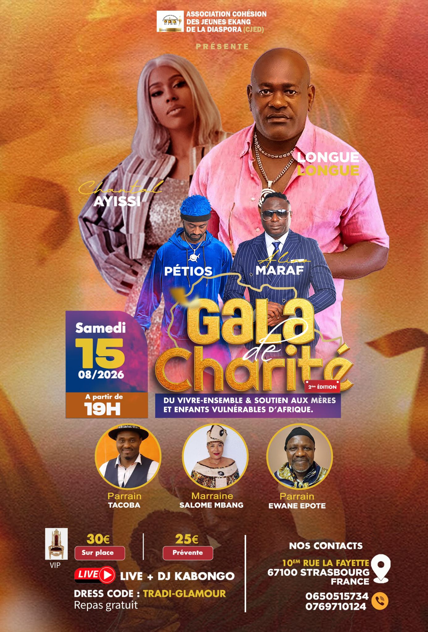 Gala de Charité 2ème Édition : Du Vivre-Ensemble & Soutien aux Mères et Enfants Vulnérables d'Afrique à Strasbourg – 15 août 2026