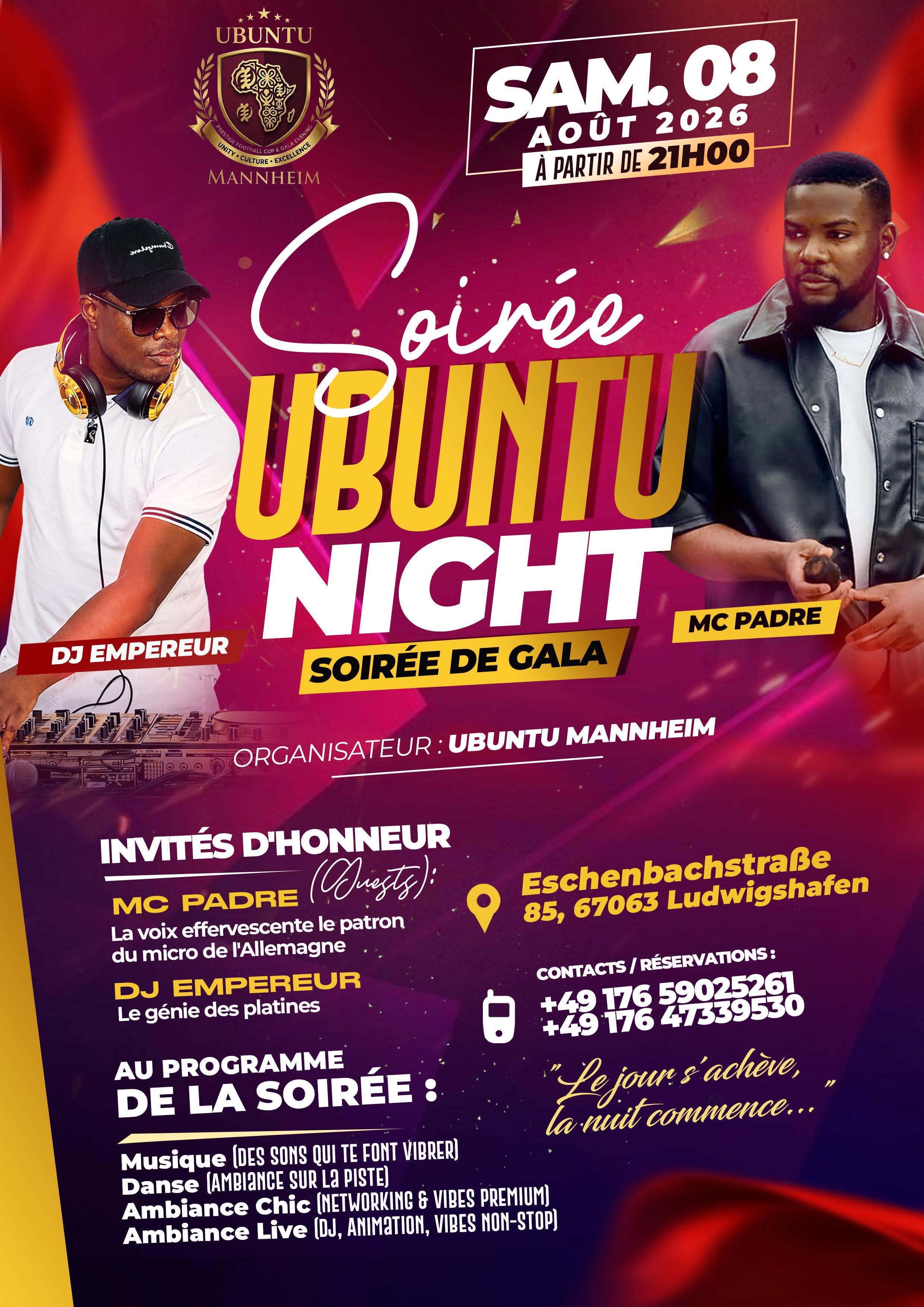 Ubuntu Mannheim 2026 – Multisport Day and Ubuntu Night Gala Evening
