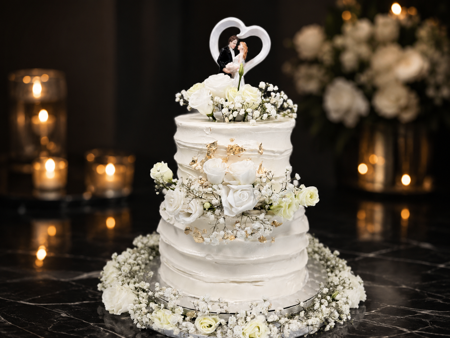 Hochzeitstorte mit Creme