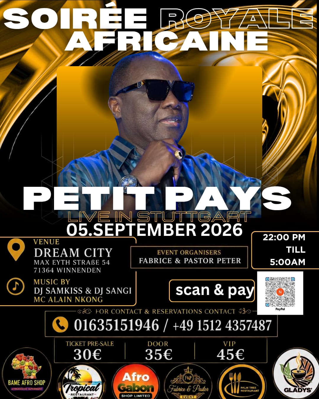 Soirée Royale Africaine: Petit Pays Live in Stuttgart in Winnenden – 5. September 2026