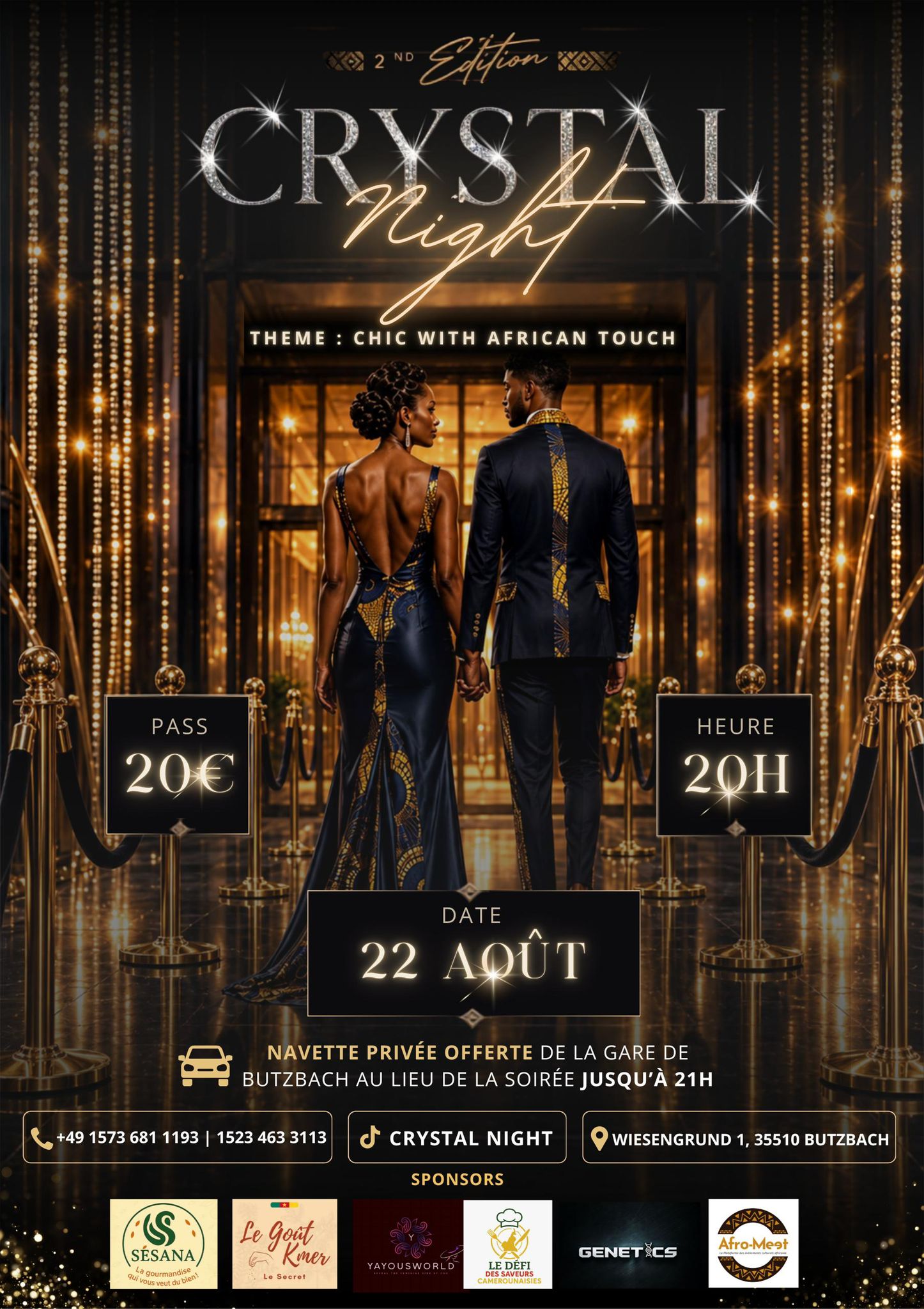 Crystal Night – Soirée Chic avec Touches Africaines à Butzbach