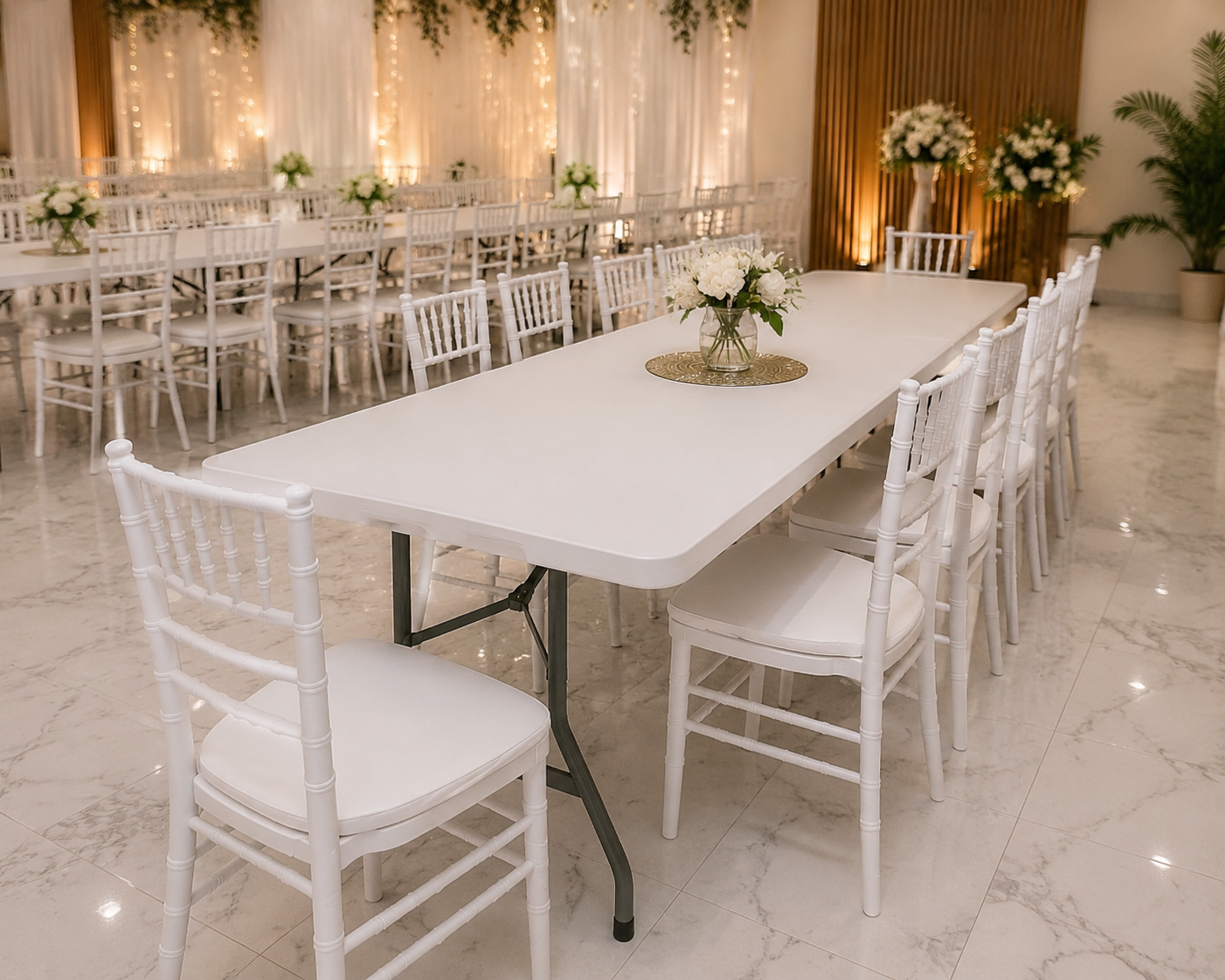 Rental 8-seater table 