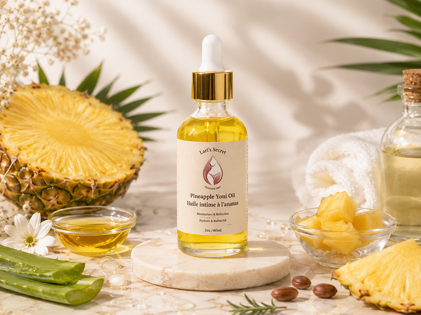 Pineapple yoni oil