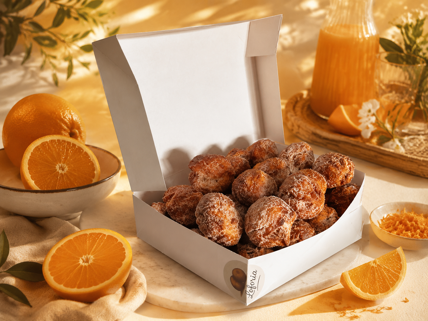  Lofombos mit Orangengeschmack+Zucker
