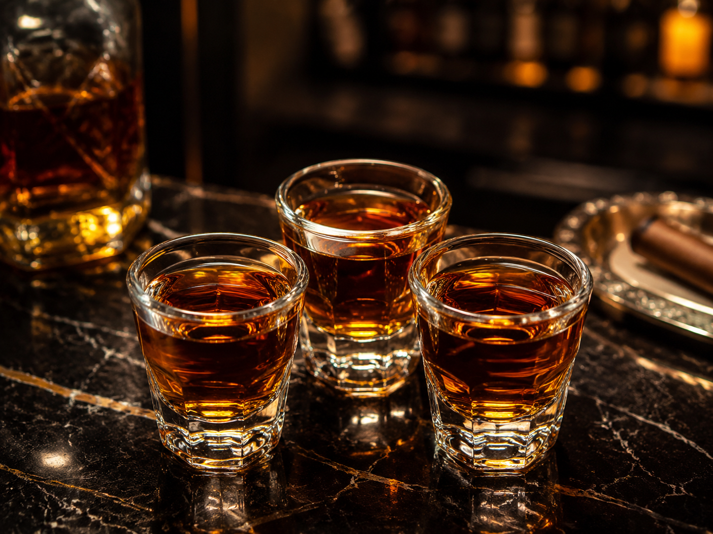 Shots de whisky