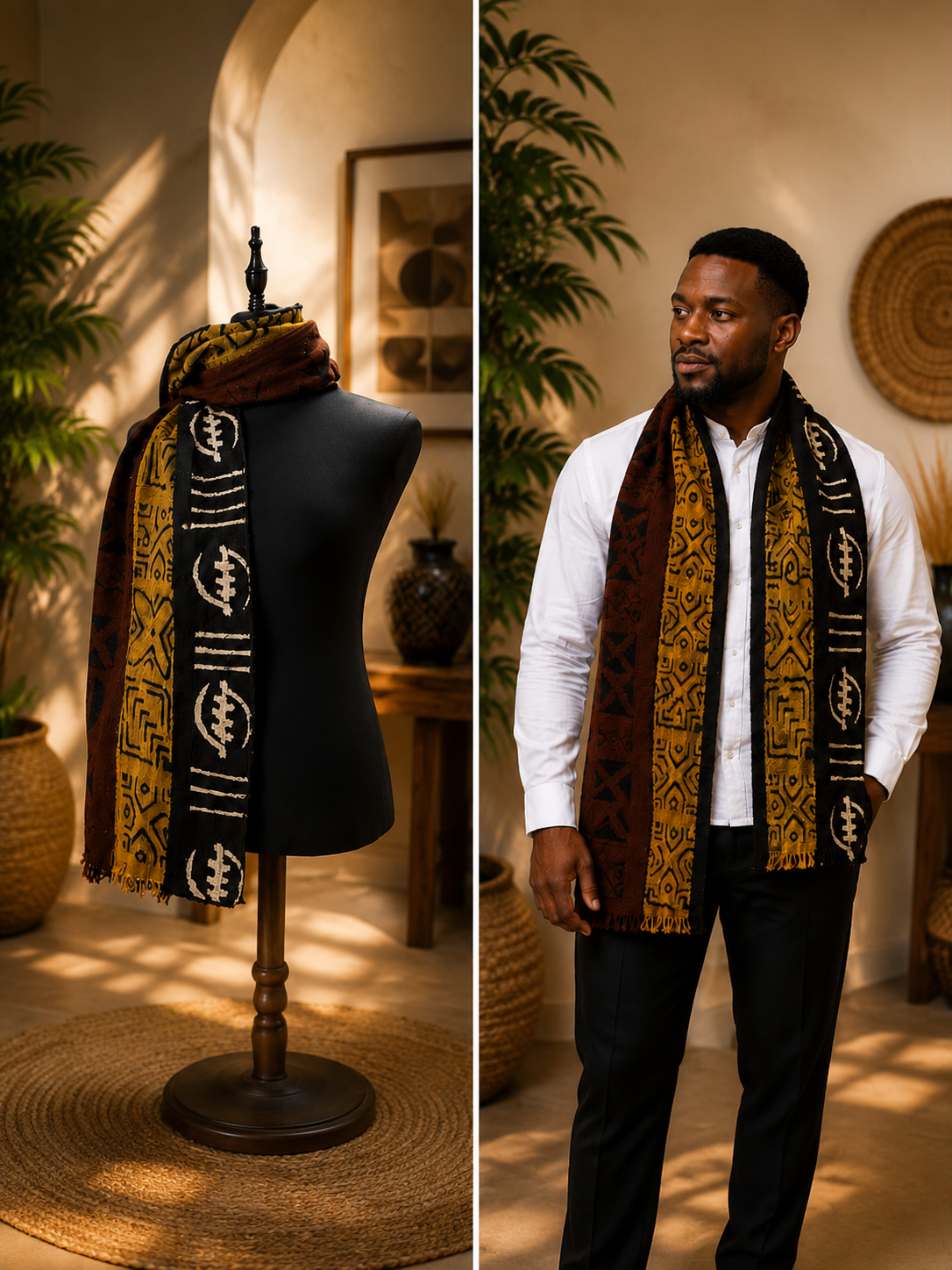 Bogolan Scarf