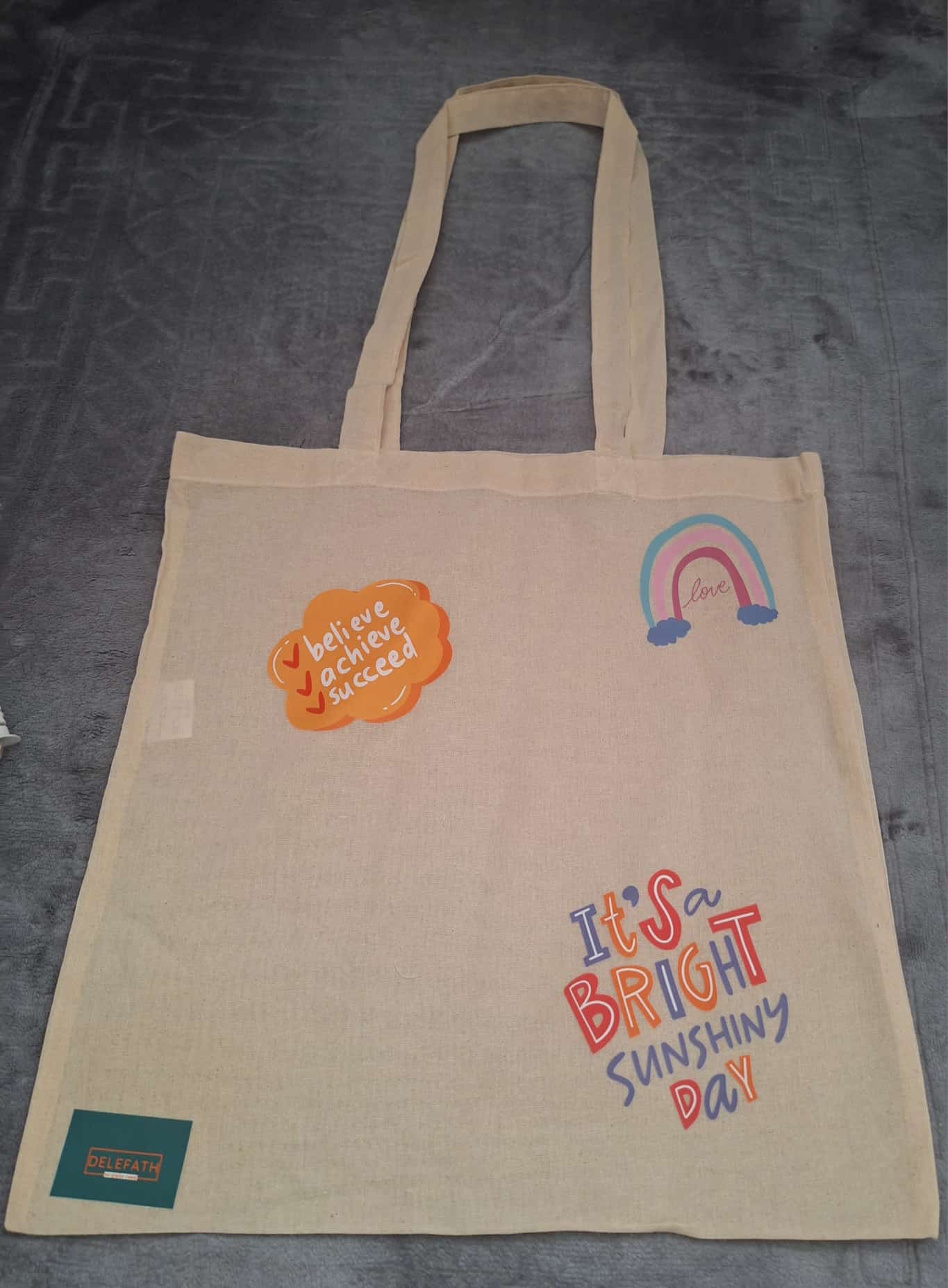 Déléfath Baumwolltasche – Kollektion mit inspirierenden Botschaften ✨