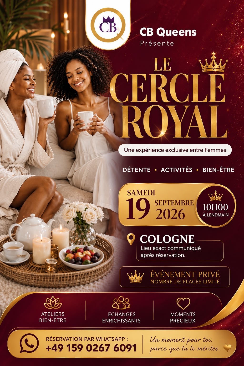 Le Cercle Royal : Une expérience exclusive entre Femmes à Cologne – 19 septembre 2026