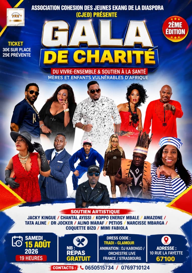 Billetterie –  CJED Charity-Gala — 2. Ausgabe | Strasbourg — 15. Aug. 2026