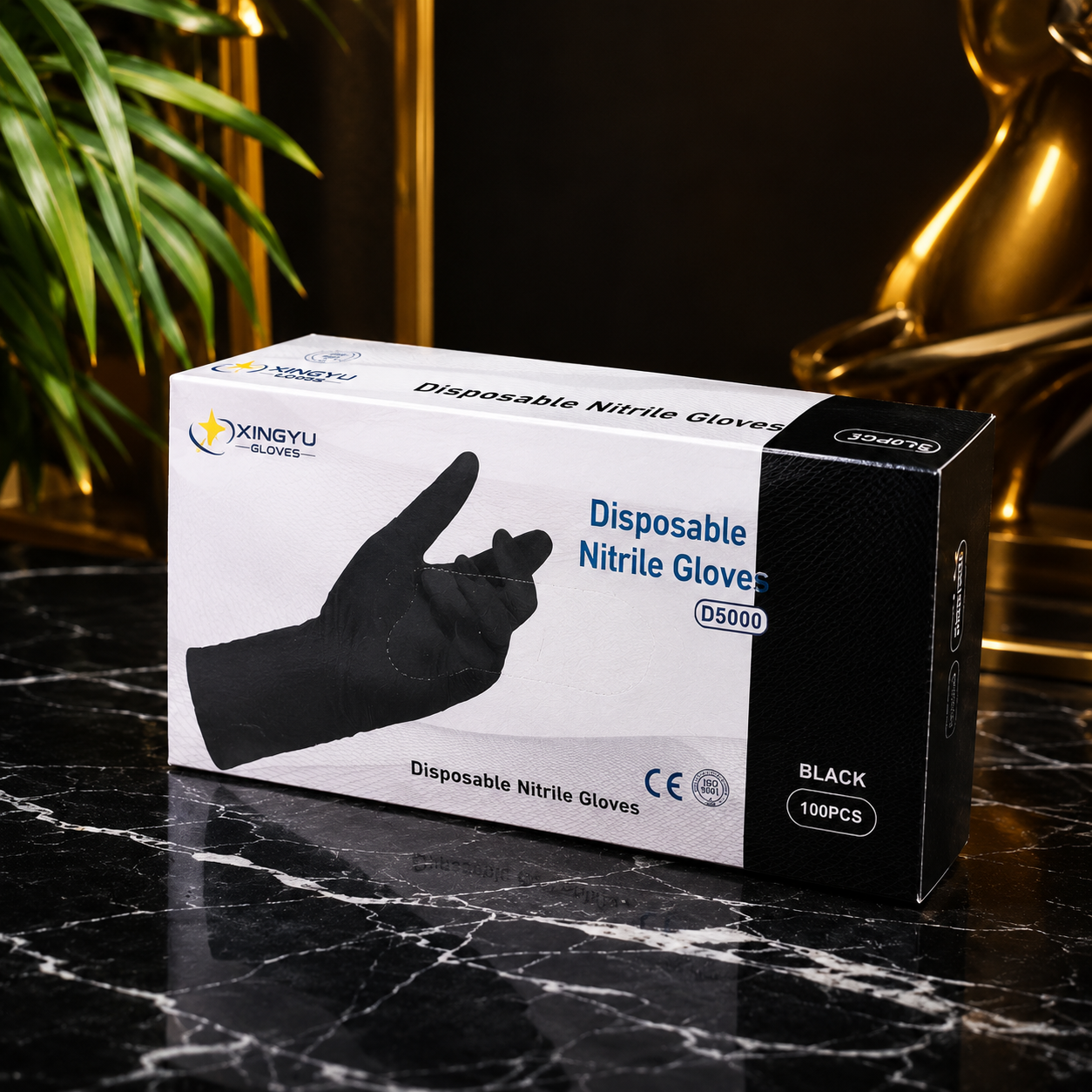 Black Nitrile Gloves