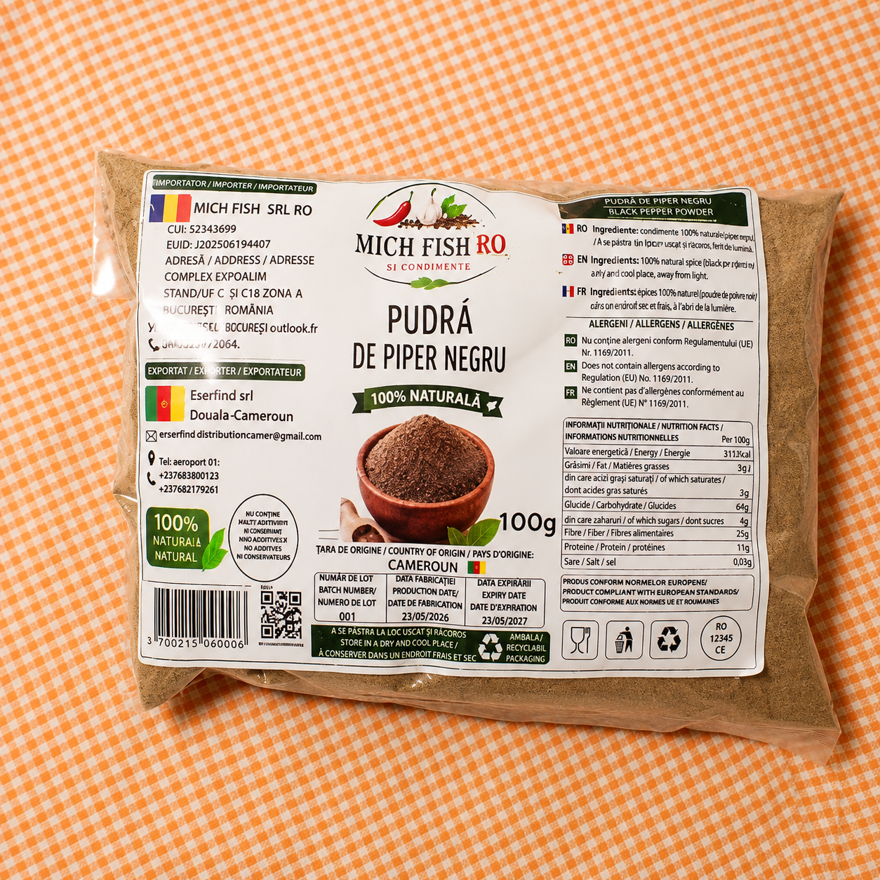 Cameroonian Black Pepper (Nkongsamba) 100 g