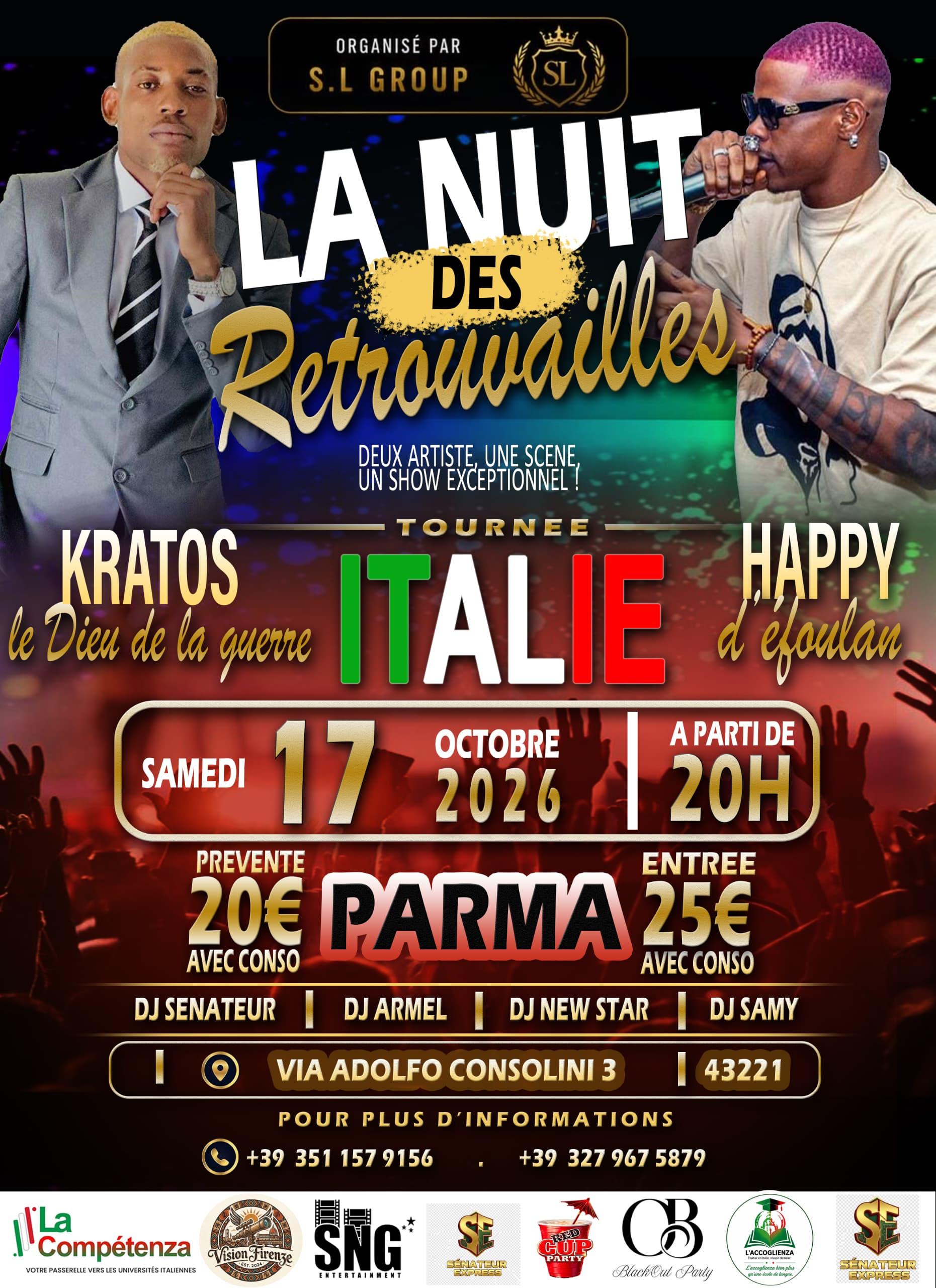 The Reunion Night in Parma – October 17, 2026