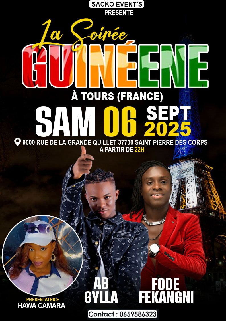Guinean Night in Tours – Sept 6, 2025