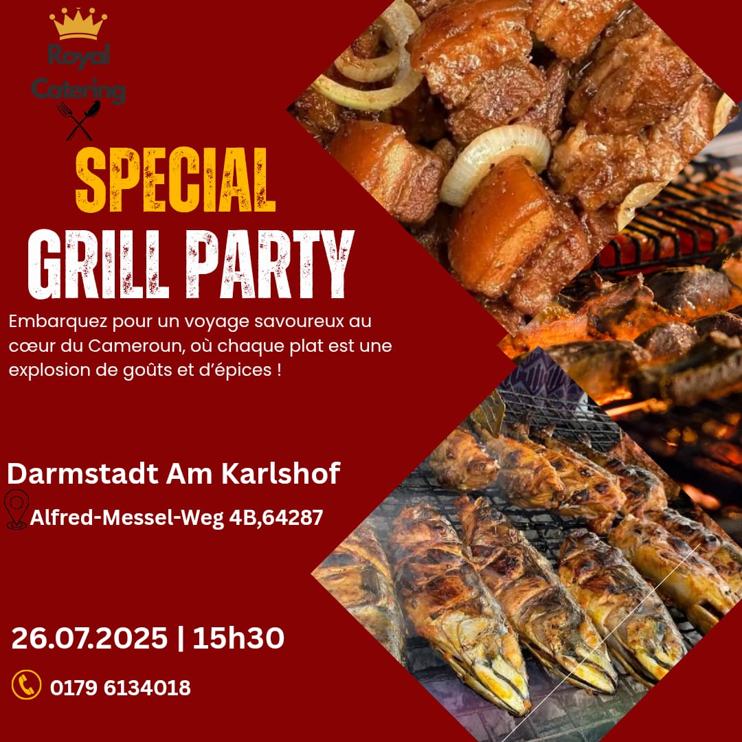Special Grill Party in Darmstadt – Taste of Cameroon