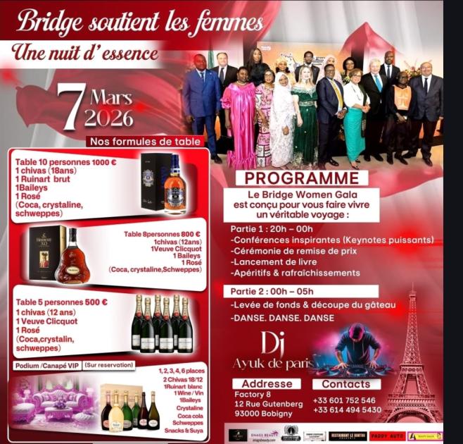 Bridge Women Gala 2026 à Bobigny – Night of Essence — Bobigny