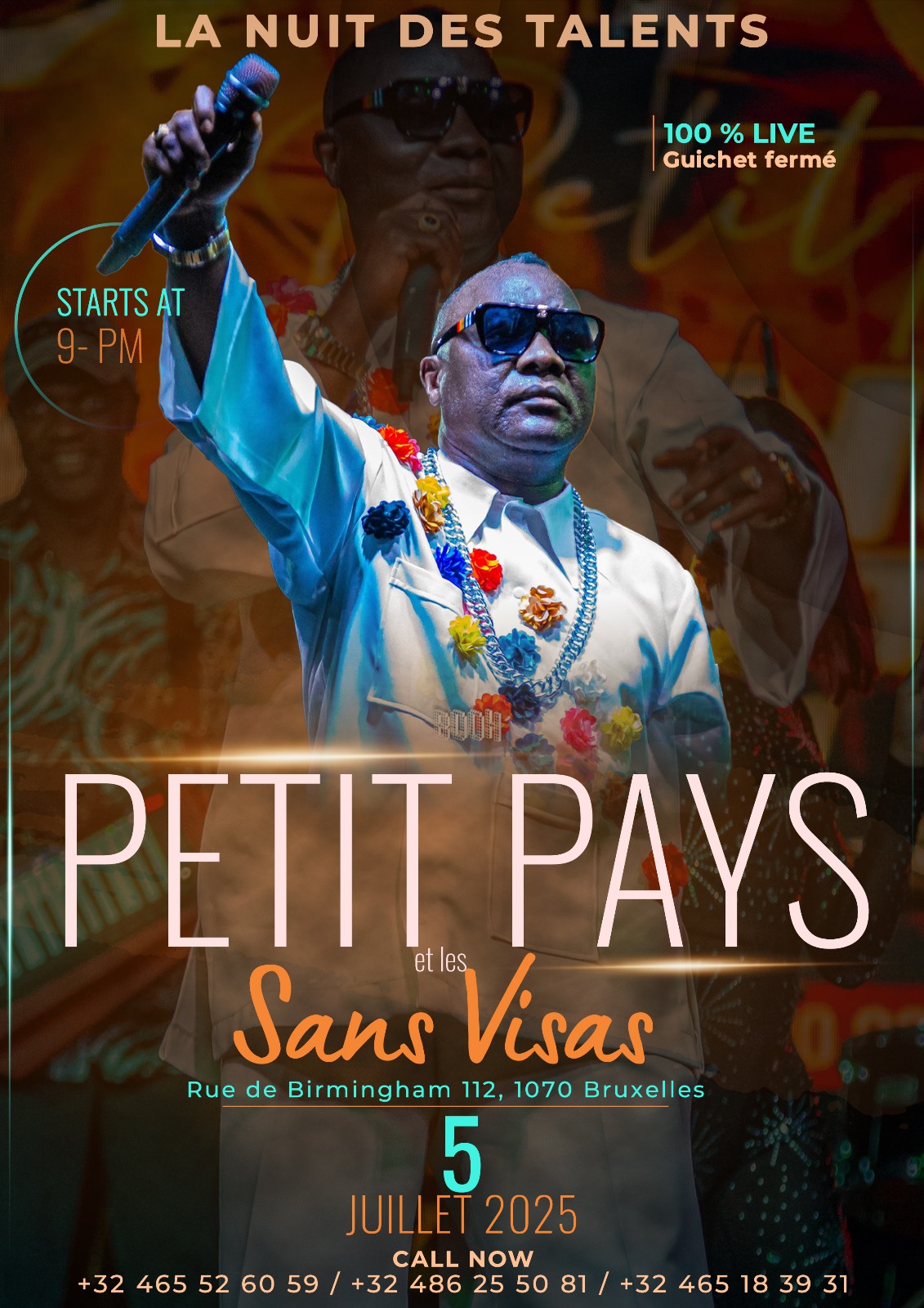 La Nuit des Talents Acte 1 – Petit Pays live à Bruxelles