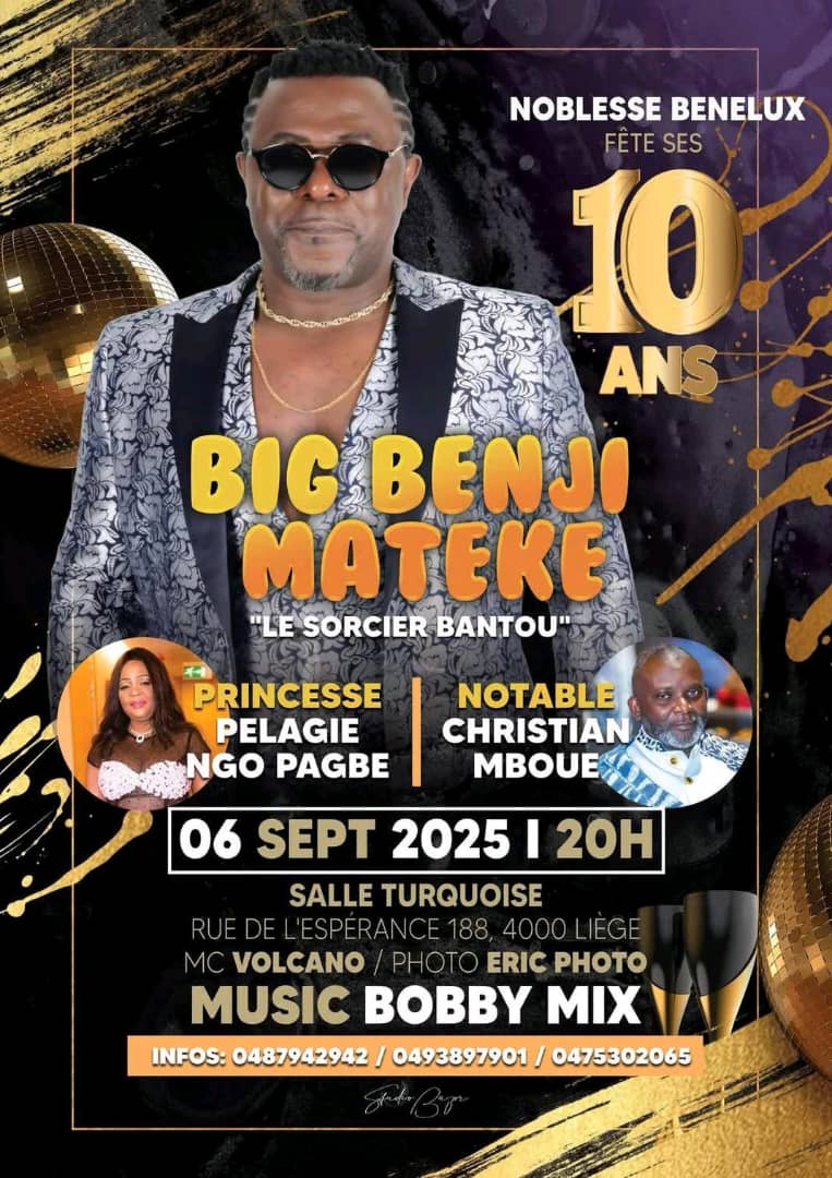 10 ans de Noblesse Benelux avec Big Benji Mateke à Liège
