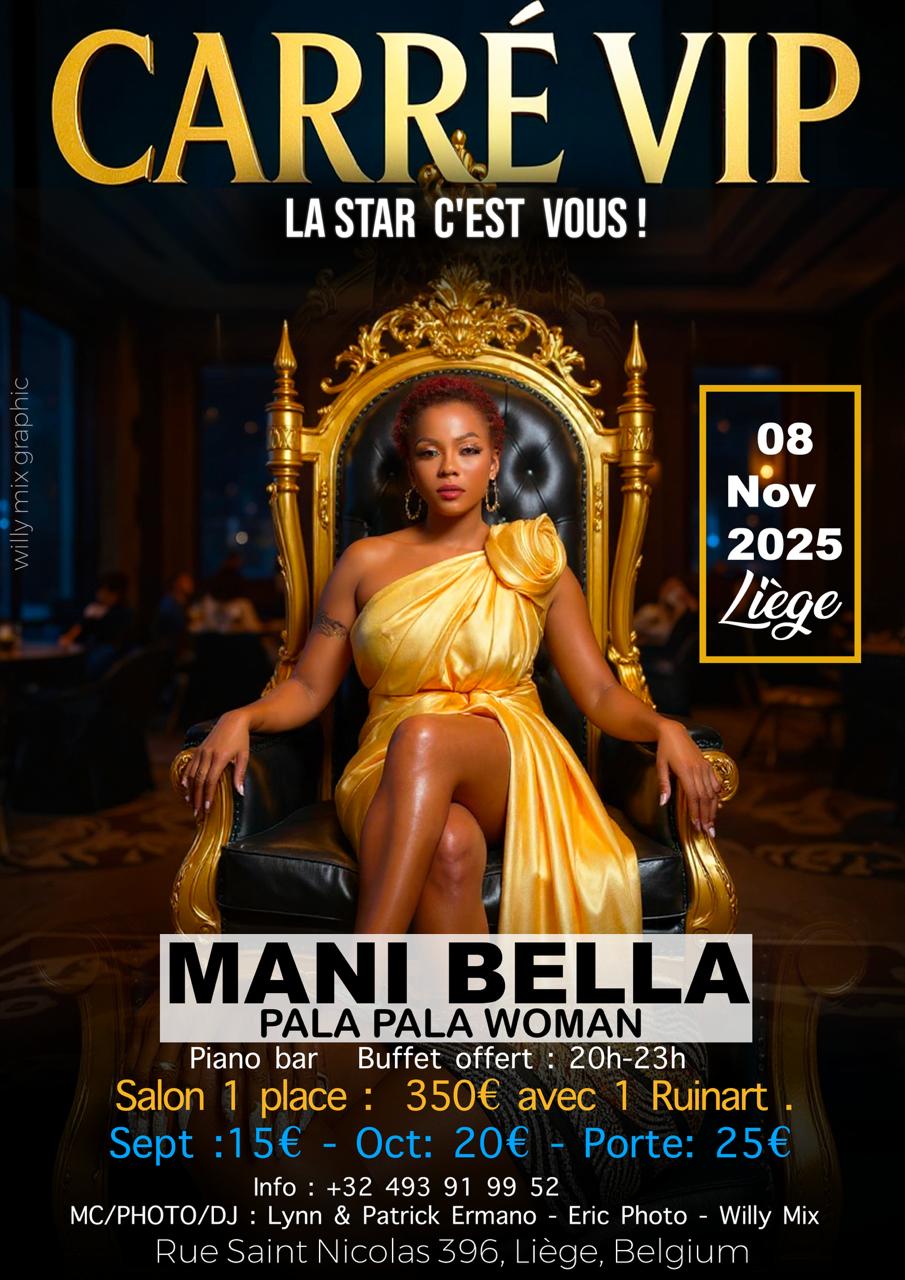 Mani Bella in Liège – Carré VIP (8 November 2025)