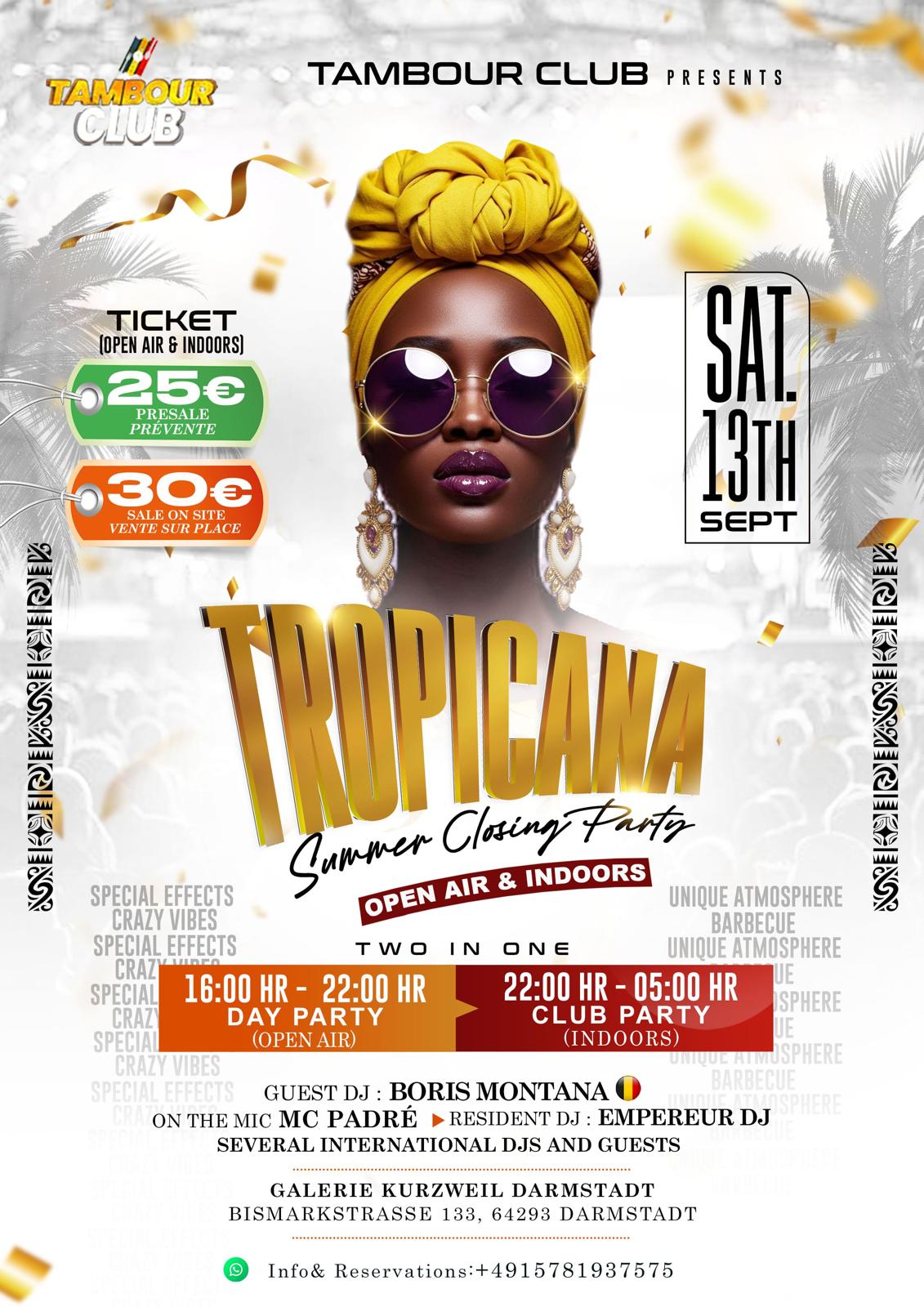 Image principale pour TROPICANA – Summer Closing Party Darmstadt 2025